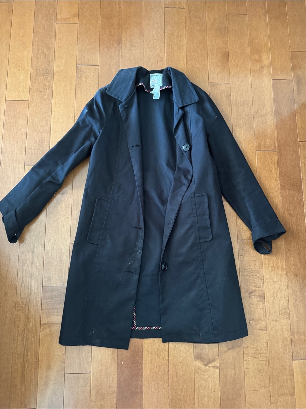 Old Navy Black Trench Coat